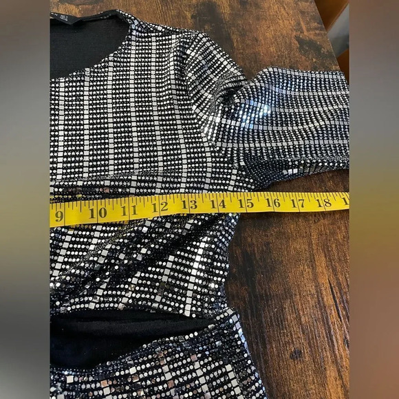 Zara metallic front twist mini dress - Picture 14 of 16